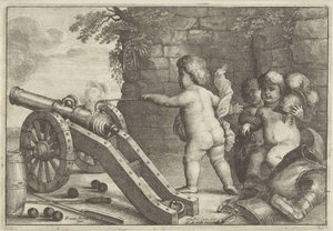 Putti sparano un cannone: L