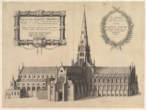 San Paolo dal sud che mostra la guglia, Ecclesiae Paulinae Prospectus
