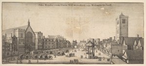 Sala Regalis cum Curia West-monasterÿ, volgarmente Westminster Hall da Wenceslaus Hollar