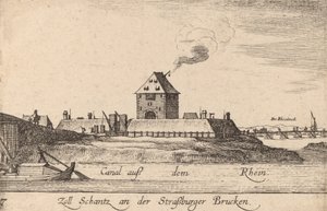 Strasburgo: La casa del pedaggio da Wenceslaus Hollar