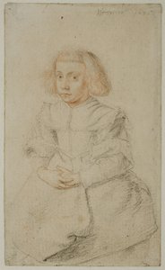 Studio di una ragazza seduta, 1635 da Wenceslaus Hollar