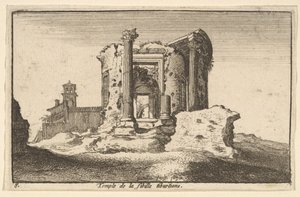 Tempio della Sibilla Tiburtina da Wenceslaus Hollar
