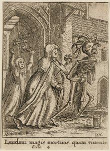 La badessa e la morte da Wenceslaus Hollar