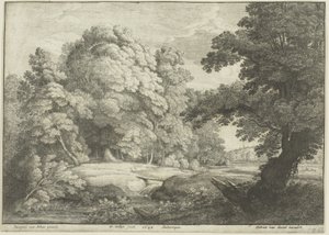 Il ponte sulla cascata da Wenceslaus Hollar