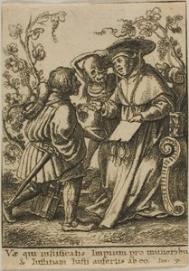 Il cardinale e la morte da Wenceslaus Hollar