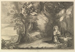 La Maddalena in Ginocchio da Wenceslaus Hollar