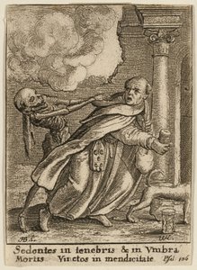 Il Monaco e la Morte da Wenceslaus Hollar