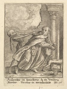 Il monaco, dalla Danza della Morte, 1651 da Wenceslaus Hollar