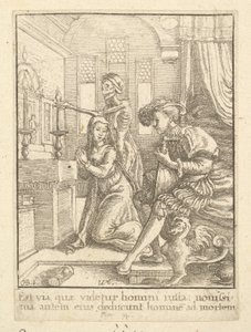 La suora, dalla Danza della Morte da Wenceslaus Hollar