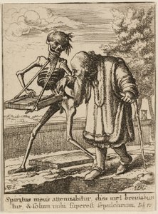Il vecchio e la morte da Wenceslaus Hollar