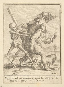 Il venditore ambulante, dalla Danza della Morte, 1651 da Wenceslaus Hollar