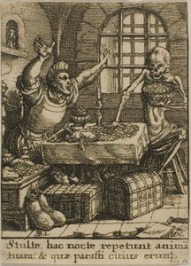 Il ricco e la morte da Wenceslaus Hollar
