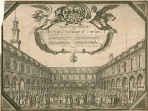 La Borsa Reale, Londra da Wenceslaus Hollar