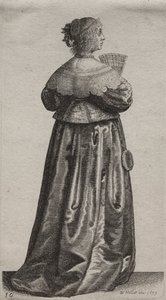Gli abiti delle donne inglesi, dalla nobiltà alle contadine, 1639 da Wenceslaus Hollar