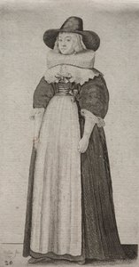 I diversi abiti delle donne inglesi, dalla nobiltà alle contadine..., 1640 da Wenceslaus Hollar
