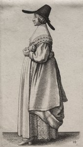Gli abiti delle donne inglesi, dalla nobiltà alle contadine da Wenceslaus Hollar