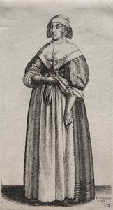 Le varie abitudini delle donne inglesi, dalla nobiltà alle contadine da Wenceslaus Hollar