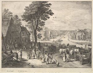 Il canale dritto, 1650 da Wenceslaus Hollar
