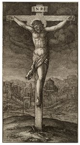 La crocifissione da Wenceslaus Hollar