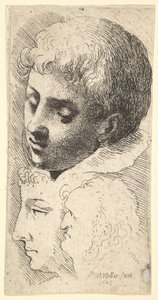 Tre teste, 1645 da Wenceslaus Hollar