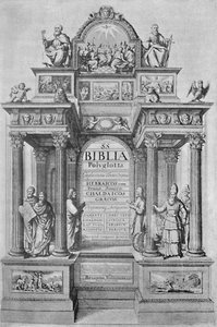 Pagina del titolo della Bibbia Poliglotta di Walton, 1657, 1904