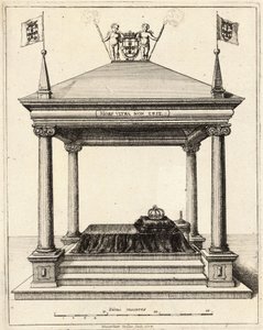 Tomba del Principe Teodosio de Bragança da Wenceslaus Hollar