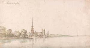Veduta di Eltville sul Reno da Wenceslaus Hollar