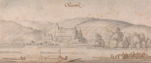 Vista di Steiereck sul Danubio da Wenceslaus Hollar