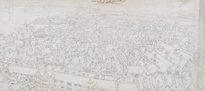 Veduta della parte orientale di Southwark verso Greenwich da Wenceslaus Hollar
