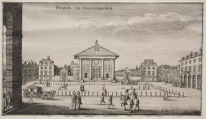 Vedute di Londra: La piazza di Covent Garden da Wenceslaus Hollar
