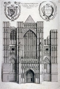 Abbazia di Westminster, Londra, c1650 da Wenceslaus Hollar