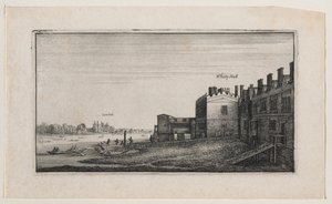 Whitehall dal Fiume, con Lambeth in Lontananza da Wenceslaus Hollar