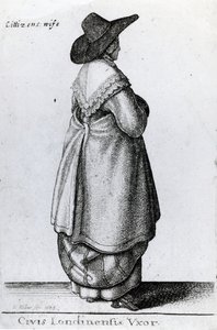 Moglie di un cittadino di Londra, 1643 da Wenceslaus Hollar