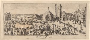 Inverno: Il Campo di Parata da Wenceslaus Hollar