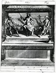 Woden, Thor e Friga da Wenceslaus Hollar
