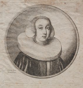 Donna con un colletto a mulino da Wenceslaus Hollar