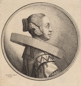 Donna con un colletto in profilo, 1643