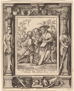 Cardinale da Wenceslaus Hollar after Hans Holbein the Younger after Abraham van Diepenbeeck