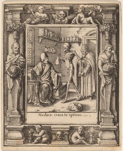 Dottore da Wenceslaus Hollar after Hans Holbein the Younger after Abraham van Diepenbeeck
