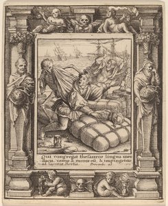 Mercante da Wenceslaus Hollar after Hans Holbein the Younger after Abraham van Diepenbeeck