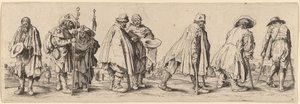 Otto mendicanti da Wenceslaus Hollar after Jacques Callot