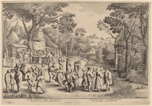 Danza di Nozze Rustica da Wenceslaus Hollar after Jan Brueghel the Elder