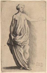 Figura in Piedi da Wenceslaus Hollar after Parmigianino