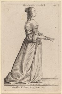 Nobilis Mulier Anglica da Wenceslaus Hollar after Sir Anthony van Dyck