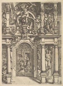 Piatto ornamentale da Architettura, 1598 da Wendel Dietterlin the Elder