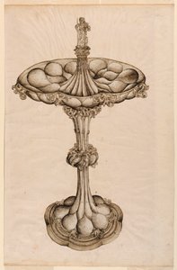 Disegno, centrotavola in argento, 1498 da Wenzel von Olmütz