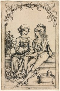 Gli Amanti dopo il Maestro del Housebook, c. 1490 da Wenzel von Olmütz