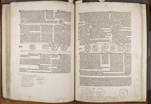 Fol 53 verso 54 recto, Fasciculus Temporum da Werner Rolevinck
