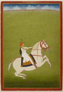 Rajput a cavallo, inizio XIX secolo da West Indian School