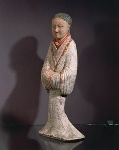 Donna in posizione eretta da Western Han Dynasty Chinese School